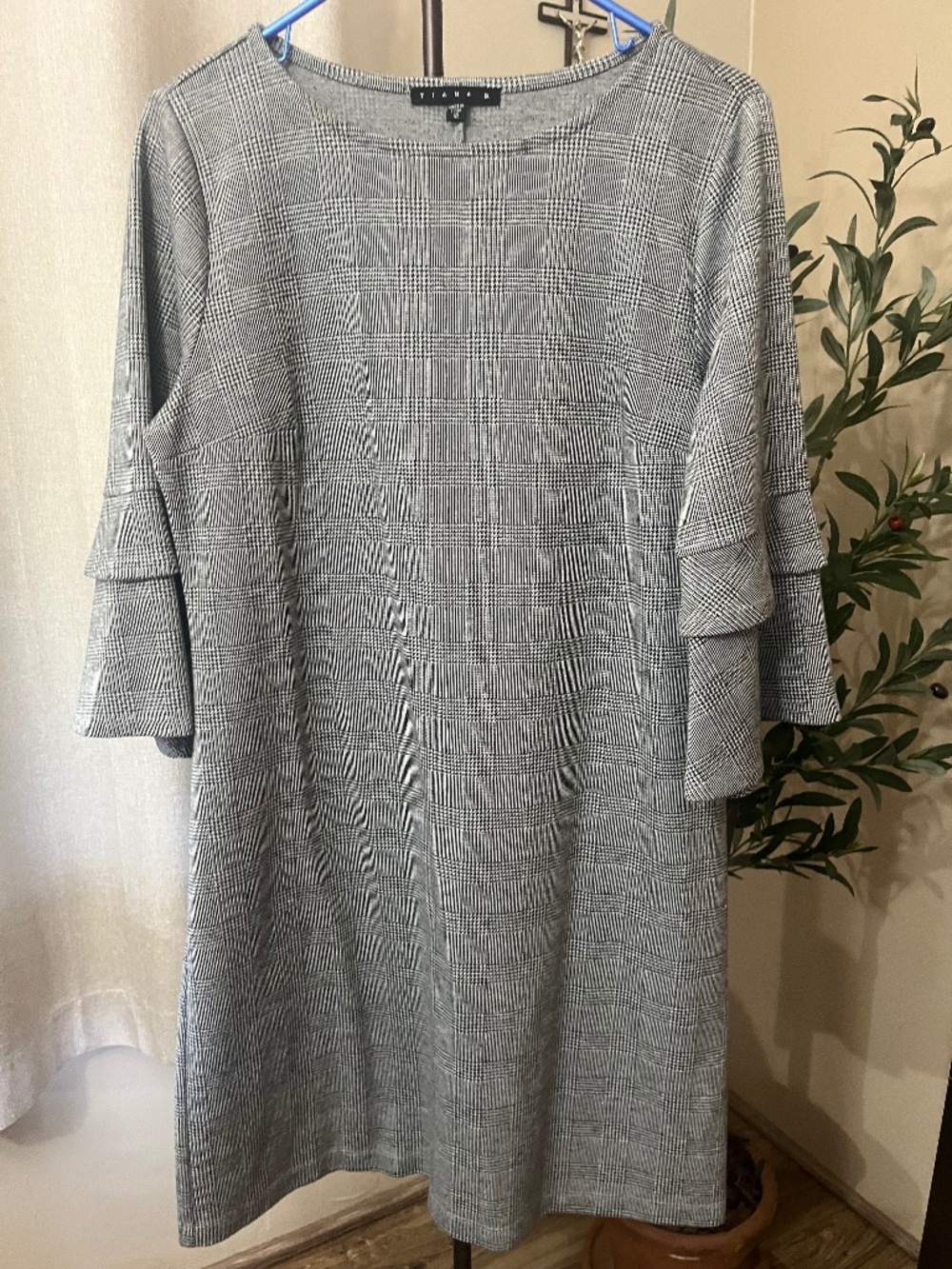 Tiana B Dress with bell sleeves